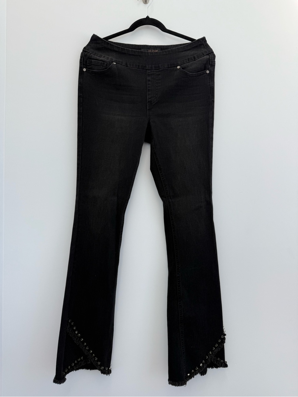 Embellished flare jeans
